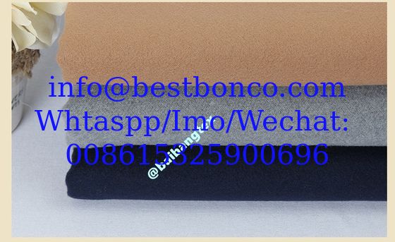 100% polyester melton woolen fabric warm for winter stock lots