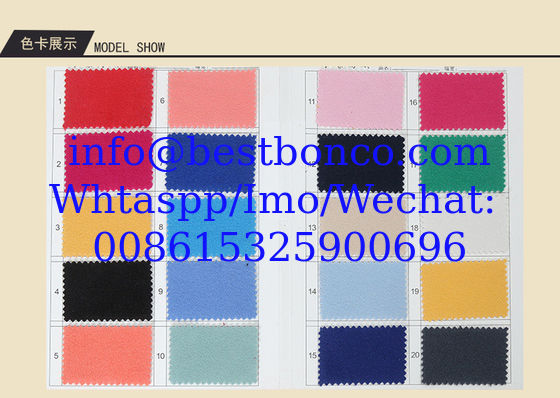 100% polyester melton woolen fabric warm for winter stock lots