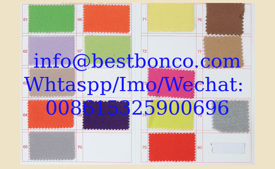 100% polyester melton woolen fabric warm for winter stock lots