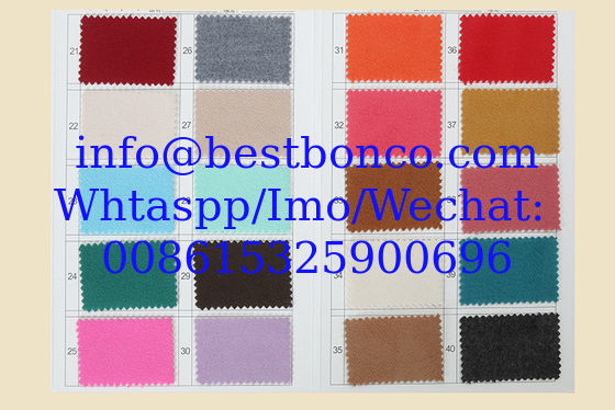 100% polyester melton woolen fabric warm for winter stock lots