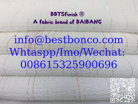 metallic strips of polyester chiffon fashion fabric