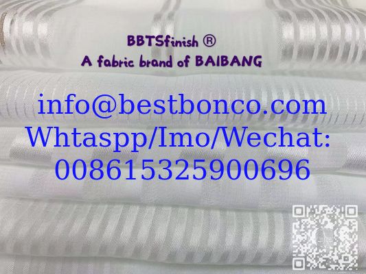 metallic strips of polyester chiffon fashion fabric