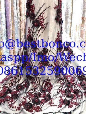 Embroidery Lace fabric wedding fashion high quality for brand garments lace fashion