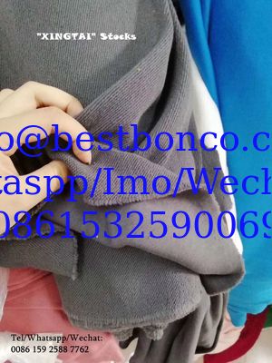 Cotton sweatshirt fabric stock lot with highest quality cheapest price by dyeing lots color available
