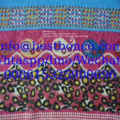 100% Spun polyester voile نسج البوليستر الفوال  MADE IN JAPAN printing 58"/60"