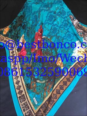 100% Spun polyester voile نسج البوليستر الفوال  DIGITAL printing 58"/60"