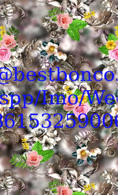 100% SPUN POLYESTER VOILE PRINTING FABRIC ,50,000 Designs available for printing degital printing