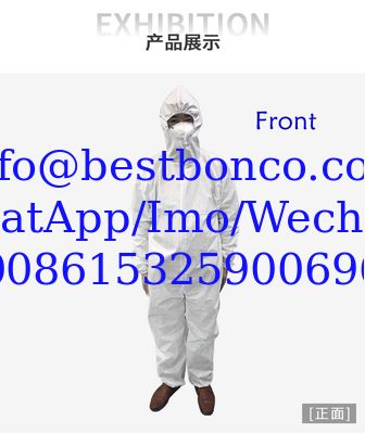 Spot wholesale isolation clothing Siamese hooded isolation clothing Non-medical epidemic isolation clothing Dust-free wo
