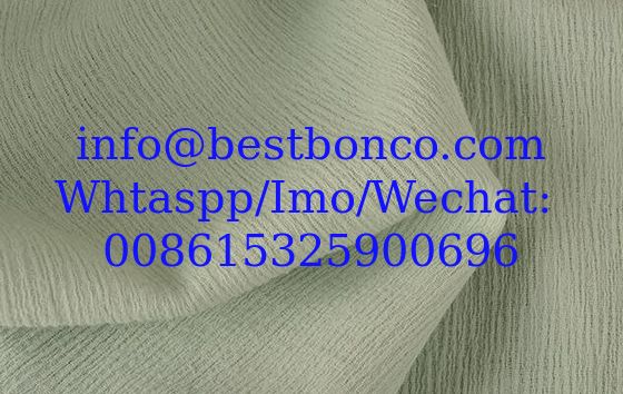 100% cotton crepe wrinkle fabric plain dyed high quality