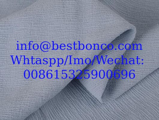 100% cotton crepe wrinkle fabric plain dyed high quality
