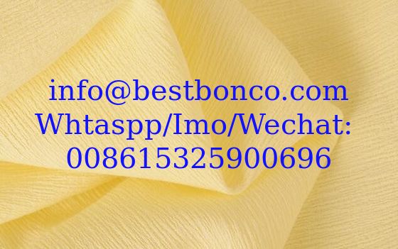 100% cotton crepe wrinkle fabric plain dyed high quality