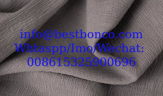 100% cotton crepe wrinkle fabric plain dyed high quality