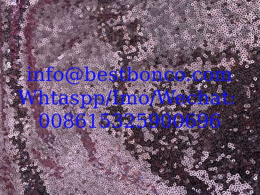 Seqiun embroidery full width 3mm bright sequin dress fashion fabric