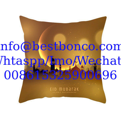 2020 Muslim Halal Ramadan Eid Mubarak Home Decoration Supplies Pillow Sleeve Custom without Pillow