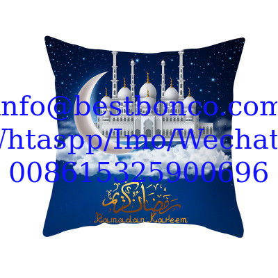 2020 Muslim Halal Ramadan Eid Mubarak Home Decoration Supplies Pillow Sleeve Custom without Pillow