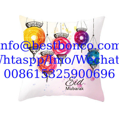 2020 Muslim Halal Ramadan Eid Mubarak Home Decoration Supplies Pillow Sleeve Custom without Pillow