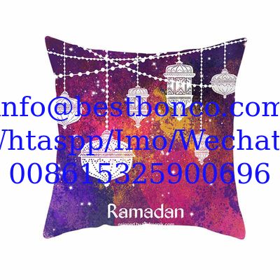 2020 Muslim Halal Ramadan Eid Mubarak Home Decoration Supplies Pillow Sleeve Custom without Pillow