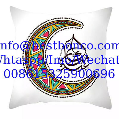 2020 Muslim Halal Ramadan Eid Mubarak Home Decoration Supplies Pillow Sleeve Custom without Pillow