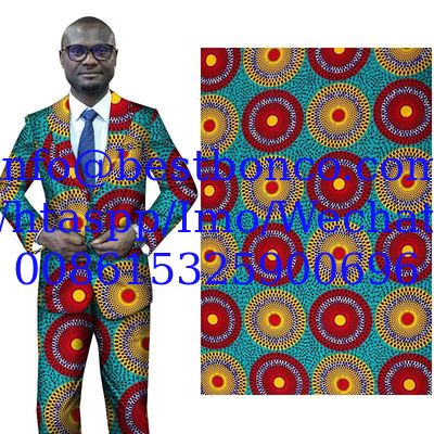 Spring New African Ethnic Clothing Cotton Printed Cloth Amazon Cross-Border Batik Fabric Wholesale