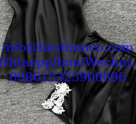 European and American sexy five-piece pajamas female summer sleeves bride morning robe plus size home service nightgown