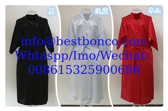 Twisted satin nightgown emulation silk ladies nightgown summer solid color silk long bathrobe Japanese kimono cardigan r