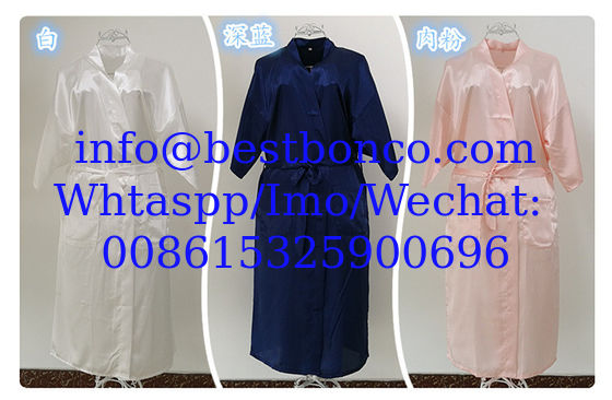 Twisted satin nightgown emulation silk ladies nightgown summer solid color silk long bathrobe Japanese kimono cardigan r