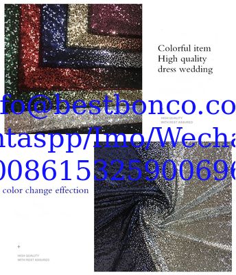 Spot 3mm banquet evening dress performance stage clothing gradient two-color beads two-color stitching sequin embroidery
