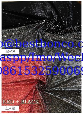 Spot 3mm banquet evening dress performance stage clothing gradient two-color beads two-color stitching sequin embroidery