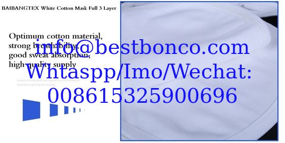 Three-layer cotton masks white black cotton masks Three-layer protective dust-proof and smog-proof men and women cotton
