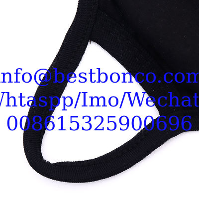 High quality cotton mask pure black