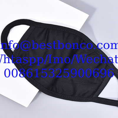 High quality cotton mask pure black