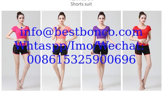 Summer short-sleeved yoga clothes suit female 2020 new modal fitness clothes ladies shorts yoga clothes two-piece suit