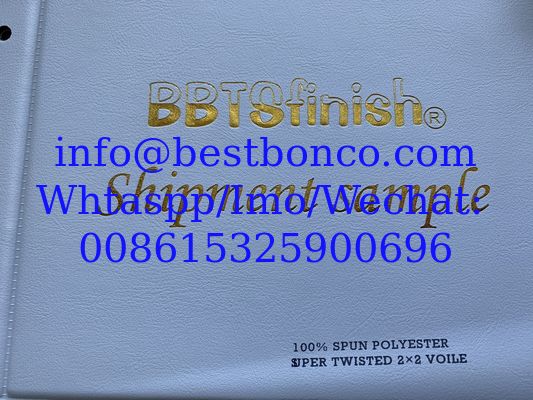 BBTSfinish® Brand 100% Super High twisted full spun polyester voile plain dyed printing digital printing fabric