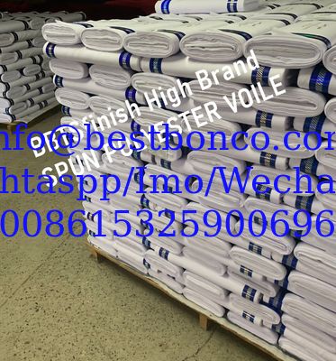 BBTSfinish® Brand 100% Super High twisted full spun polyester voile plain dyed printing digital printing fabric
