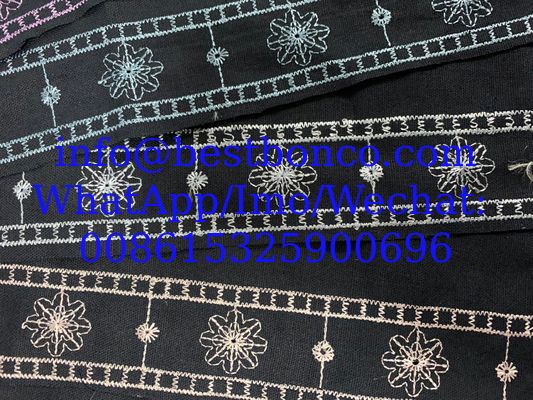 Linen embroidery fashion fabric