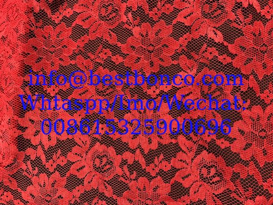 Spandex knitting lace scuba fabric