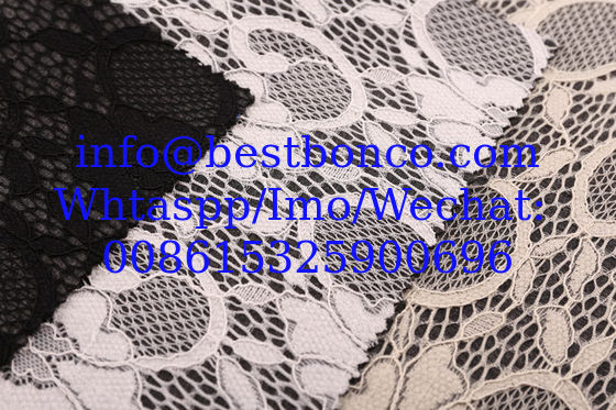 Spandex knitting lace scuba fabric