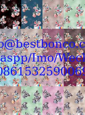 00144 Spun Polyester Super Twisted Full Voile NON-HAIR Finish digital printing