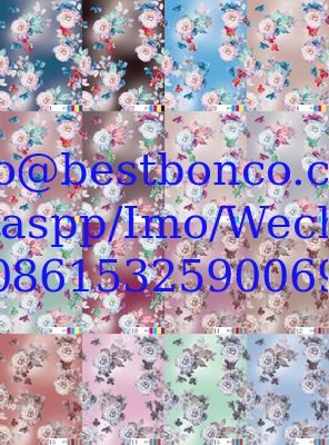 00144 Spun Polyester Super Twisted Full Voile NON-HAIR Finish digital printing