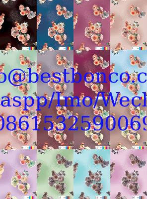00144 Spun Polyester Super Twisted Full Voile NON-HAIR Finish digital printing