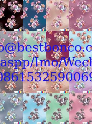 00144 Spun Polyester Super Twisted Full Voile NON-HAIR Finish digital printing