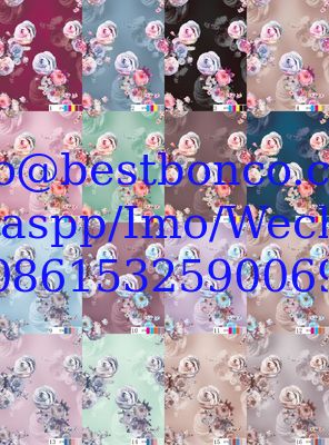 00144 Spun Polyester Super Twisted Full Voile NON-HAIR Finish digital printing