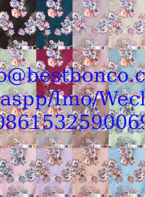 00144 Spun Polyester Super Twisted Full Voile NON-HAIR Finish digital printing
