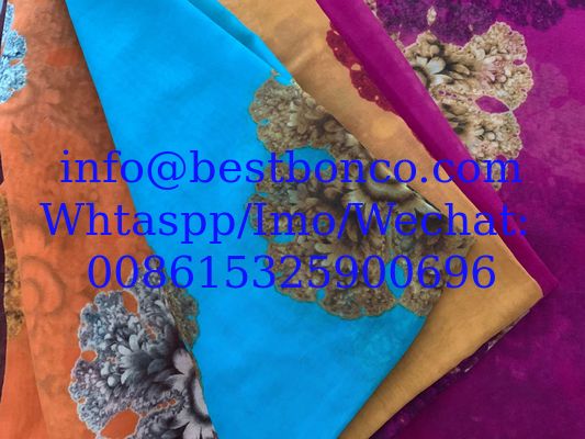 00144 Spun Polyester Super Twisted Full Voile NON-HAIR Finish digital printing