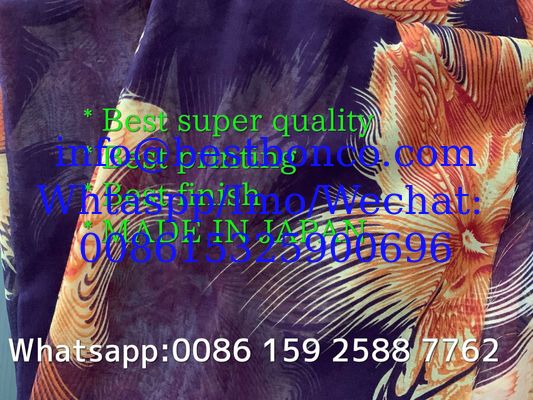 00144 Spun Polyester Super Twisted Full Voile NON-HAIR Finish digital printing