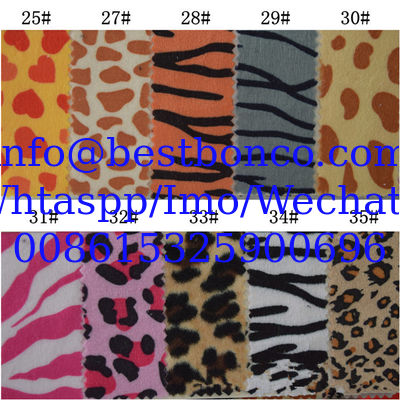 100% polyester and velboa fabricWidth: 60 inchesUsed for toy, shoes and bagsWeight: 200 to 300gsm