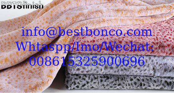 100% polyester and velboa fabricWidth: 60 inchesUsed for toy, shoes and bagsWeight: 200 to 300gsm