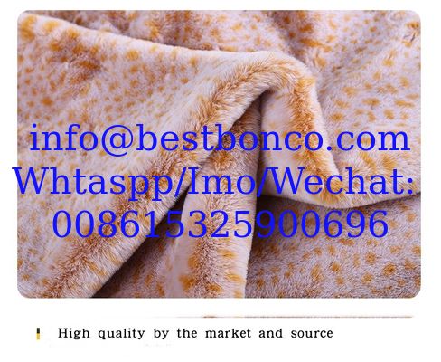 100% polyester and velboa fabricWidth: 60 inchesUsed for toy, shoes and bagsWeight: 200 to 300gsm