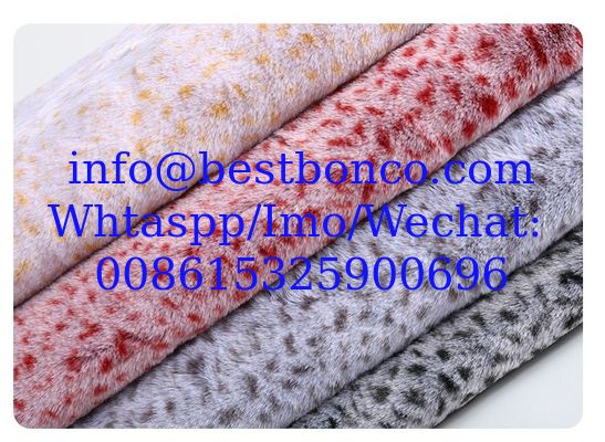 100% polyester and velboa fabricWidth: 60 inchesUsed for toy, shoes and bagsWeight: 200 to 300gsm