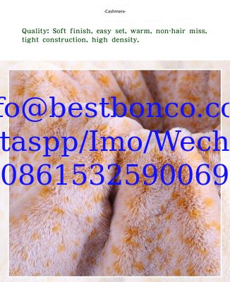 100% polyester and velboa fabricWidth: 60 inchesUsed for toy, shoes and bagsWeight: 200 to 300gsm
